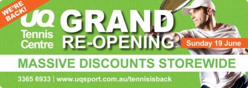 UQ Tennis Centre Grand Re-Opening